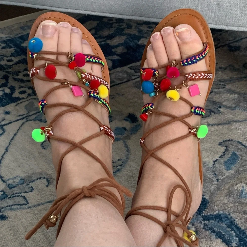 Mossimo Target Spunky‎ Colorful Sandals Size 7